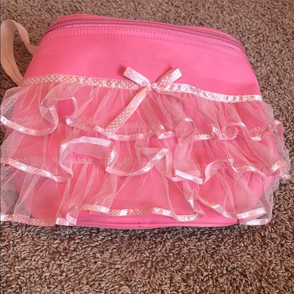 Pink Ruffled Backpack - Picture 2 of 6